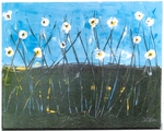 White Flowers Blue Sky by Deborah Sisco - 2024